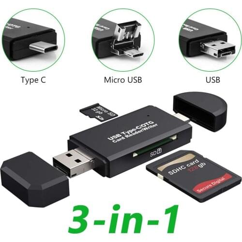 OTG Micro SD Card Reader USB 2.0 Card Reader 2.0 For USB Micro SD Adapter Flash Drive Smart Memory Card Reader Type C Cardreader