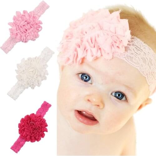 Baby girl headband hair accessories Flower Floral bows newborn tiara headwrap Gift Toddlers bandage Ribbon Headwear Infant