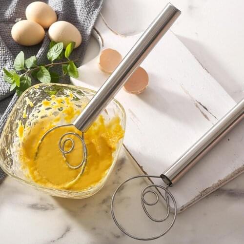 Manual Stainless Steel Egg Beater Milk Stirring Whisk Blender Egg Foamer Egg Cream Stirring Kitchen Cooking Utensils