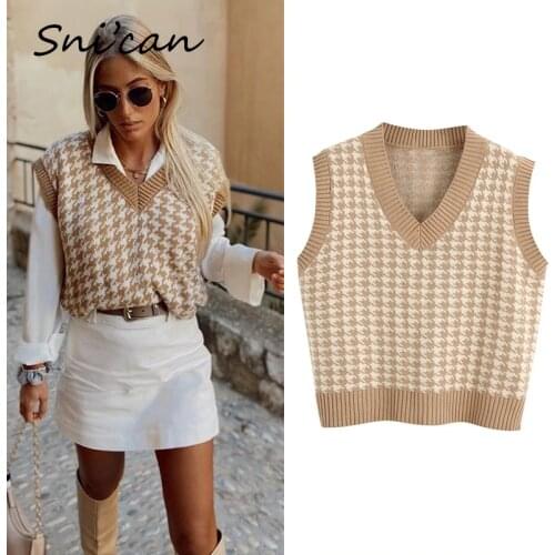 Женские трикотажные жилетки Snican China At AliExpress