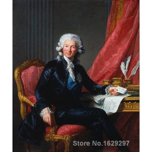 Modern painting on canvas Charles Alexandre de Calonne Elisabeth Vigee Lebrun High quality Hand painted