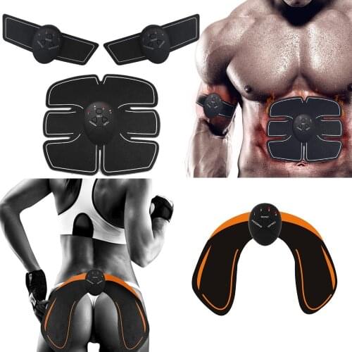 EMS Abdominal Muscle Stimulator Fitness Home Gym Electric Hip Trainer Abdomen Arm Exercise Vibration Massager Body Slimming Belt