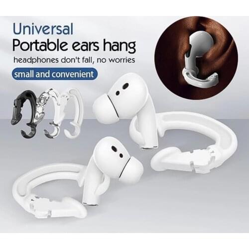 1Pair Universal Anti-lost Clip Stable Plastic Wireless Bluetooth Sport Earphone Hook Clip For AirPods Pro/AirPods1 2 Accessories