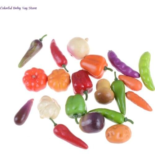 1:12 Scale Dollhouse Miniatures Accessories Mini Fruits Vegetable Food Doll House Kitchen Decor Kits New 10pcs