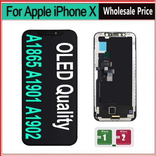 For iPhone X LCD Screen Touch Digitizer Replacement Display Assembly No Dead Pixel