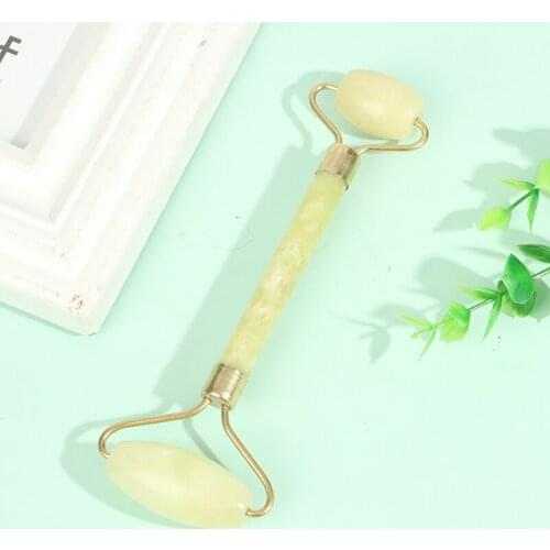 1pc Facial Massage Roller Plate Single Heads Jade Stone Massager Eye Face Neck Thin Lift Relax Slimming Tools