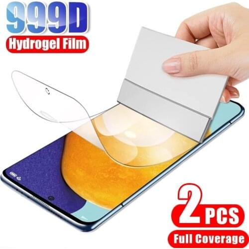 2pcs Hydrogel Film for Samsung A52 A72 A32 (Not Tempered Glass) on Samsung A51 A71 A31 M31 M51 Hydrogel Film Screen Protector