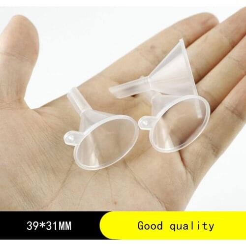 20PCS Mini Plastic Funnel Small Mouth Liquid Oil Funnels 39x31mm Laboratory Supplies Tools School Experimental Supplies