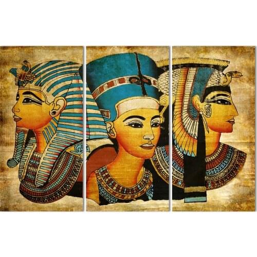 3pcs/set 5D DIY Diamond Painting Pharaoh Of Ancient Egypt Full Square 5d Diamond Embroidery Cross Stitch painting Home Decor
