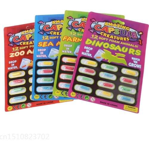 4PCS Magic Grow Capsules Baby Cognition Toys Educational Toy Larger In Water