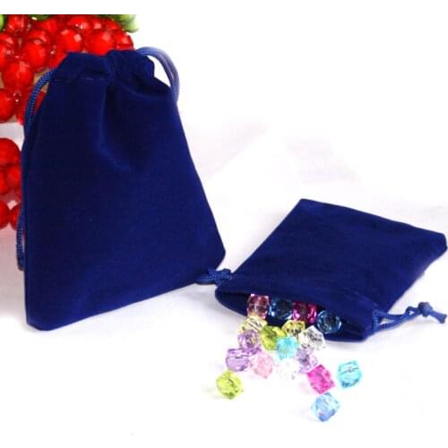 5pcs/lot 7x9cm 10x12cm Coloful Velvet Pouches Jewelry Packaging Display Drawstring Packing Gift Bags & Pouches