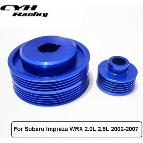 Aluminum Light-Weight Crank Shaft Pulley For Subaru Impreza WRX VER 7/8/9 2.0L 2.5L EJ20 EJ25