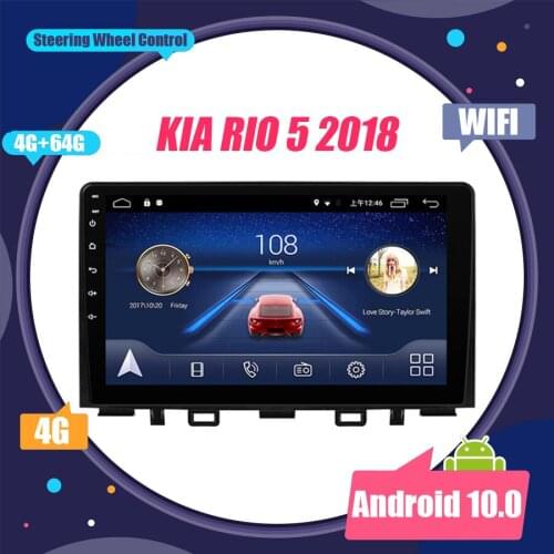 2 Din Android 10 Car Radio Navigation GPS Multimedia Player 9 Inch Screen For KIA RIO 5 2018 Stereo Head Unit WIFI BT Autoradio