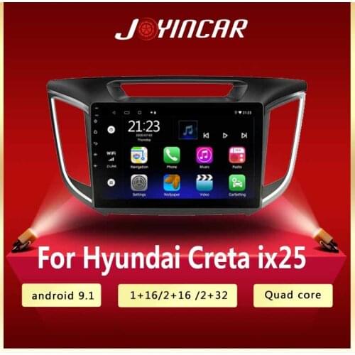 Android 9.1 RAM 2GB+32GB 2 Din Car Radio multimedia Video player GPS Navigation For hyundai Creta ix25 2015-2018 With Dvd