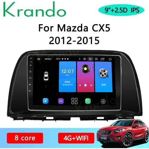 Krando Android 10.0 9" IPS Full Touch car radio navigation For Mazda CX-5 2012-2015 Audio GPS Carplay DSP WIFI