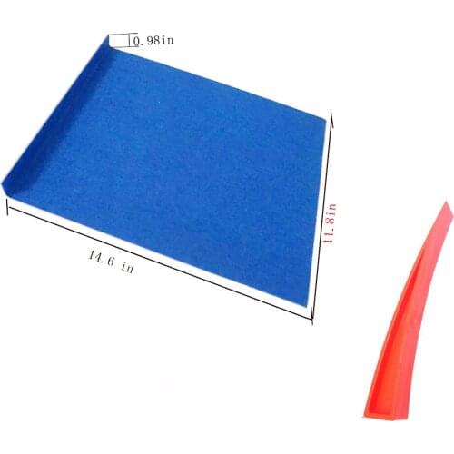 Paintless Dent Repair Tools Black Window Guard Protect with Felt Paintless Dent Removal Window Curve Wedge for Car Repair