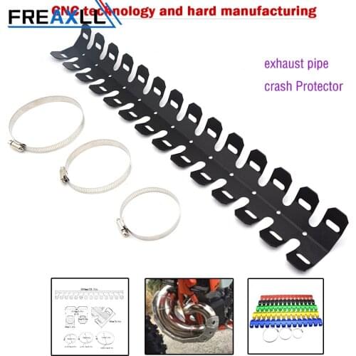 CNC New Motorcycle Exhaust Muffler Pipe Heat Shield Cover Guard For HONDA CR125 CR250 XR125 XR250 CRF250 CRF450 CRM250