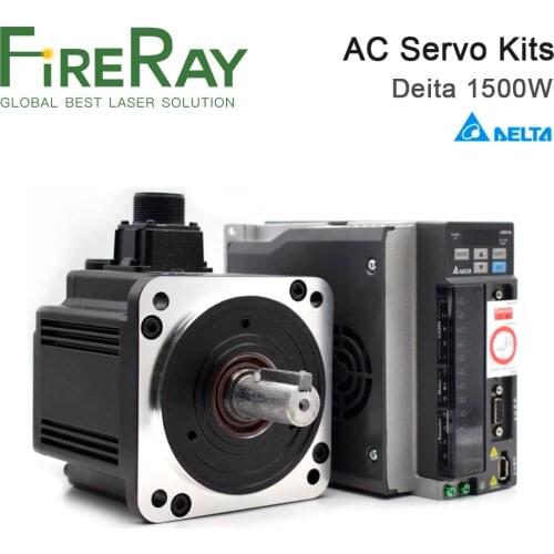 FireRay Delta 1500W AC Servo Driver ASD-B2-1521-B + Servo Motor ECMA-C21315RS Servo Motor & Motor Driver