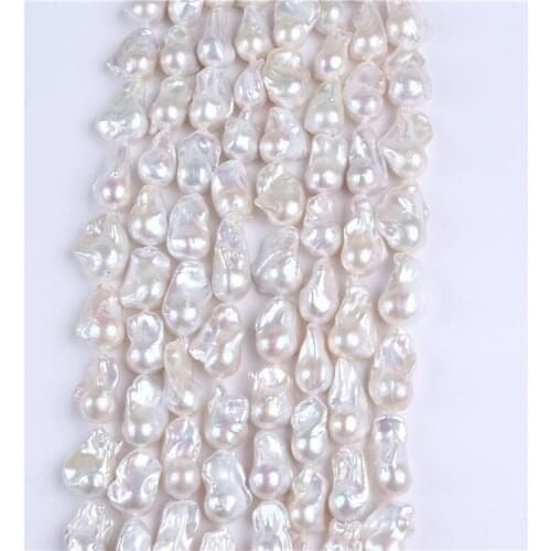 Hot sale 14-15mm baroque pearl strands for making jewelry