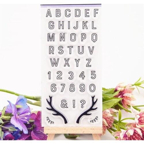 Hot selling Antler letters transparent clear stamp / silicone seal roller stamp DIY scrapbook album / card production