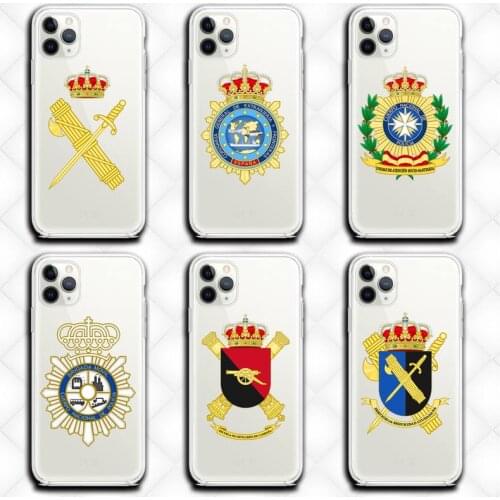Spain National Police Phone Cases Clear for iphone 12 11 Pro max mini XS 8 7 6 6S Plus X 5S SE 2020 XR cover