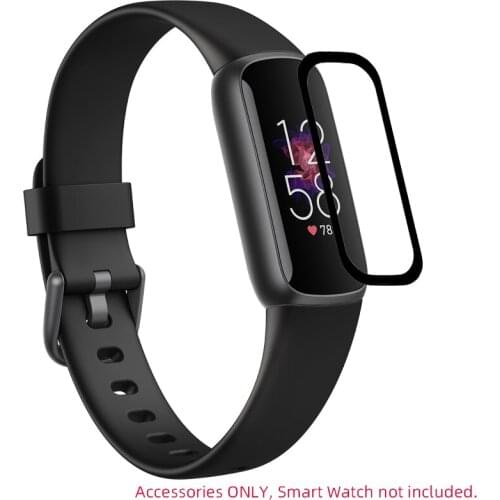 3D Curved Soft Clear Protective Film Smartband Cover For Fitbit Luxe Band Smart Bracelet Wristband Screen Protector Accessories