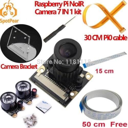 Raspberry Pi Camera Module Adjustable focus Infrared night NoIR Camera zero w 3B 4B