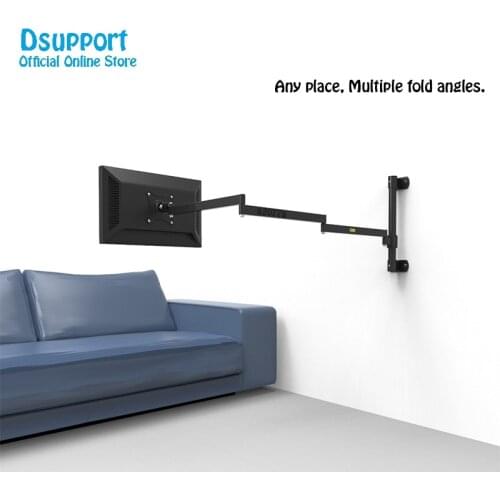 Wall Mount Ultra Long Arm Monitor Support Full Motion Monitor Holder Mount Bracket