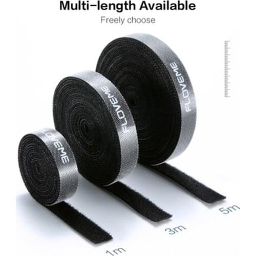 1/3/5M Cable Line Organizer USB Wire Winder for IPhone IP /Micro Usb /Type C Free Length Cable Clip Office Desktop Management