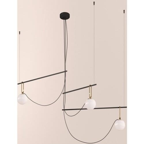 Personality creative chandelier Nordic post-modern designer living room bedroom bar decorative glass lamps