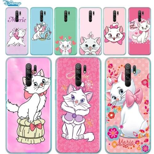 Transparent Cover Disney cute Marie Cat For Xiaomi Redmi K40 K30i K30T K30S K30 K20 10X GO S2 Y2 Pro Ultra Phone Case