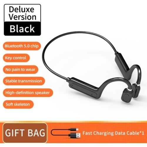 Bluetooth 5.1 Earphones Sports Wireless Headset Ear-hook Bone Conduction Stereo HIFI Headphones