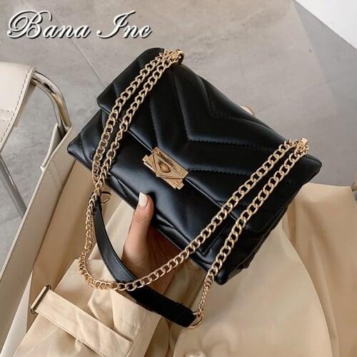 Fashion Quilting Square Women Shoulder Bags Designer Chain Crossbody Bag Luxury Pu Leather Crossbody Bag Female Small Falp Purse