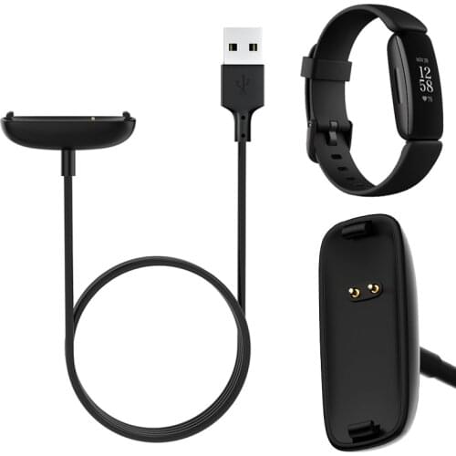 USB Charging Cable Cord Dock Charger Adapter Wire For Fitbit Inspire 2 Smartband Wristband Inspire2 Smart Bracelet Accessories