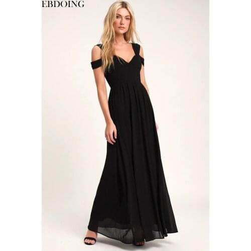 Robe de soiree Charming A-line Black Formal Dresses Strapless Sweetheart Vestidos de festa Plus Size Evening Dress Party Gowns
