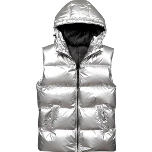 Hip Hop Vests men Fashion Brand waistcoat Mens Hooded Vests Winter Warm Sleeveless Jackets Men Coat Casual Vest Male Waistcoats