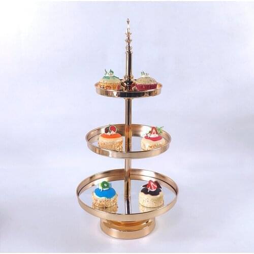1pcs Mirror new cake stand cupcake tray cake tools home decoration dessert table decorating party suppliers Wedding Display