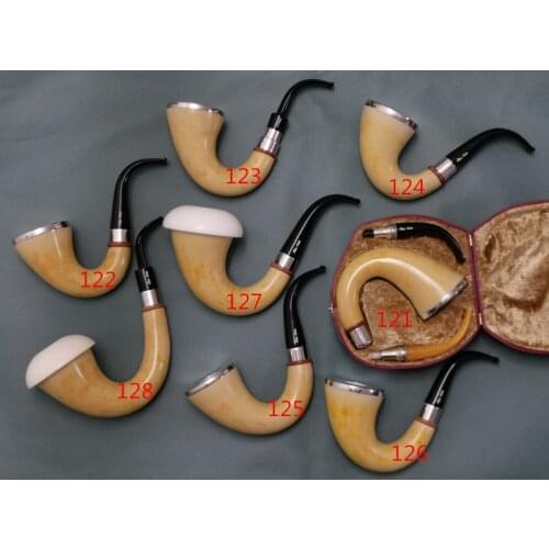 128 Finest Block Turkey Meerschaum Pipe by master Fikri Baki pipe - Calabash Smoking Pipe original Africa gourd Hand-Carved new