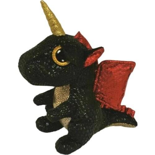 15CM Ty Beanie Boos Big Eyes Pea Grindal Dragon Animal Velvet Stuffed Toy Collection Boy Girl Child Birthday Christmas Gift