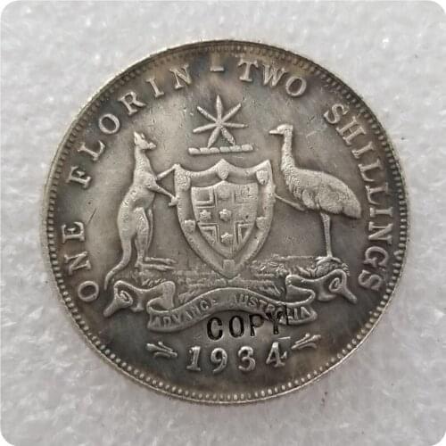 1934 AUSTRALIAN FLORIN COPY COIN