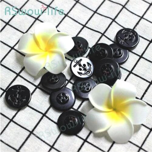 30pcs Anchor Urea Button with Four Eye Buttons Retro Fire DIY Crafts Clothing Sewing Accessories 4-Holes Button Decorative