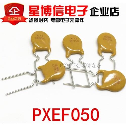 Free shipping 100PCS PPTC Polyswitch Resettable Fuse Protection RXEF050 XF050 72V 0.5A 500MA