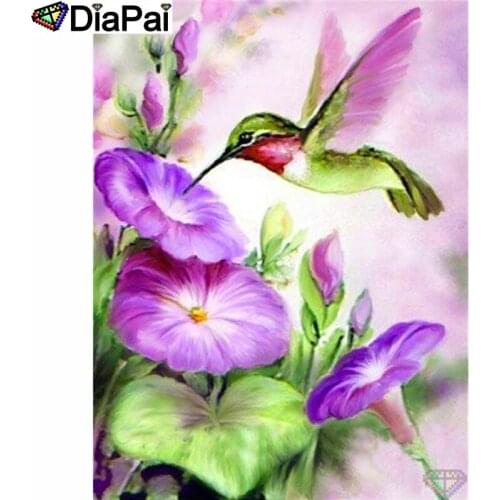DIAPAI 100% Full Square/Round Drill 5D DIY Diamond Painting "Birds and flowers" Diamond Embroidery Cross Stitch 3D Decor A19878