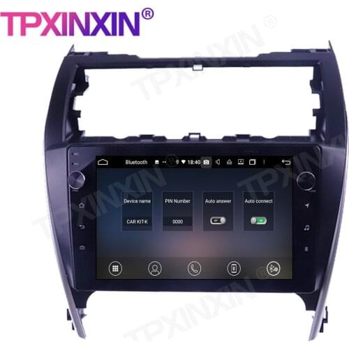 For Toyota CAMRY 2012--2017 Touch Screen 4+128G Android 10 GPS IPS Car Multimedia Tesla Player Head Unit Audio Radio Navigtion