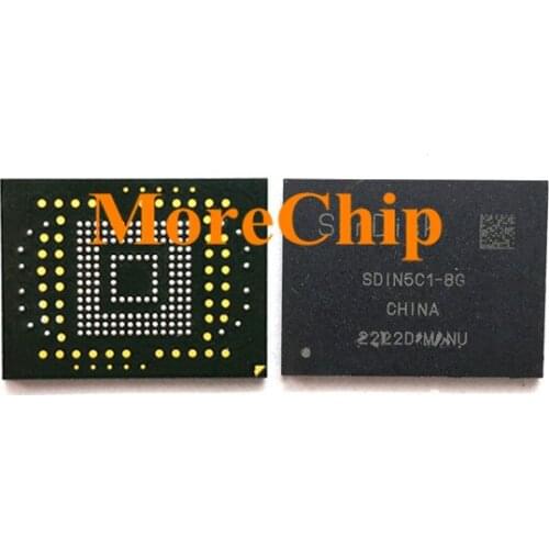 SDIN5C1-8G eMMC NAND flash memory BGA IC Chip 2pcs/llot