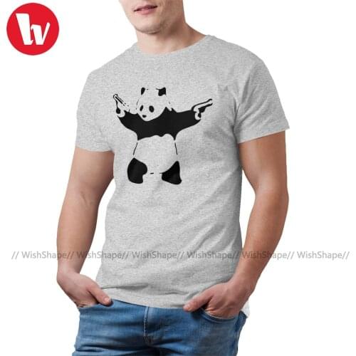 Banksy T Shirt Cute 100 Cotton Basic T-Shirt Short-Sleeve Print Tshirt Oversized Mens