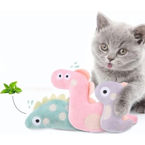 Catnip Toys Funny Interactive Plush Cat Toy Pet Kitten Teeth Grinding Chewing Cute Plush Animals Fun Pet Supplies Accessories