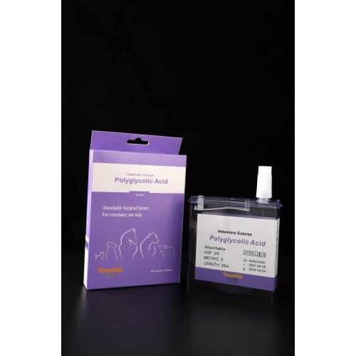 Cassette Suture PGA Polyglycolic Acid USP0 2/0 3/0 25m Sterile Medical