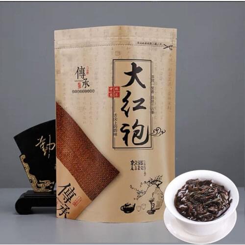 Chinese Tea 250g Tea Shuixian Wuyi Big Red Robe Oolong Tea Big Red Robe Kraft Paper Bag