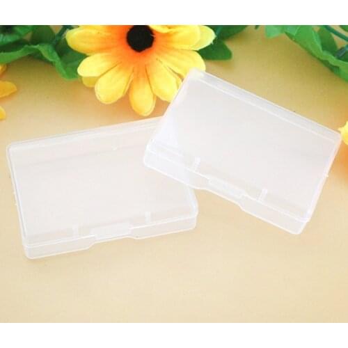 1 pcs PP empty box Transparent plastic box Rectangular covered storage box component fishing gear parts box